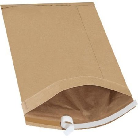 THE PACKAGING WHOLESALERS Self Seal Padded Mailers, #7, 14-1/4"W x 20"L, Kraft, 50/Pack ENVB811SS